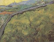 Vincent Van Gogh Field of Spring Wheat at Sunrise (nn04) France oil painting reproduction